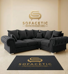 Brixa Chenile Fabric Modern Sofa Set