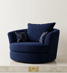 Brixa Chenile Fabric Modern Sofa Set
