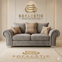 Brixa Chenile Fabric Modern Sofa Set