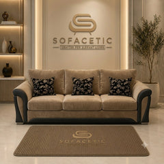 Shanon Plush Velvet Fabric Stylish Sofa Set