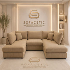 Mini U Shape jumbo cord Sofa