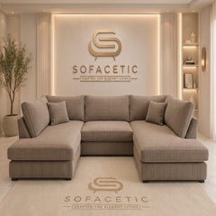 Mini U Shape jumbo cord Sofa