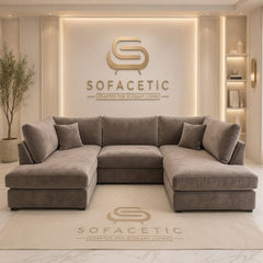 Mini U Shape plush velvet Sofa