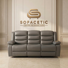 Roma Recliner Sofa Grey Set