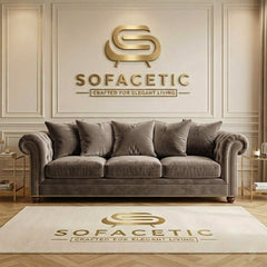 Juxen Plush Velvet Designer Sofa Set