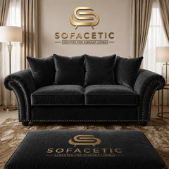 Juxen Plush Velvet Designer Sofa Set