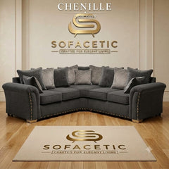 Juxen Chenile Designer Sofa Set