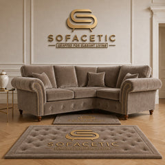 Tanzo Plush velvet Luxury Fabric Sofa