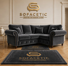 Tanzo Plush velvet Luxury Fabric Sofa