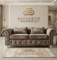 Tanzo Crush velvet Luxury Fabric Sofa