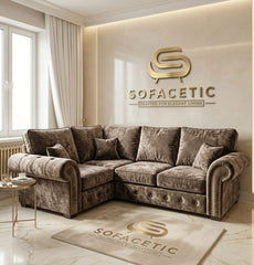 Tanzo Crush velvet Luxury Fabric Sofa
