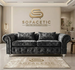 Tanzo Crush velvet Luxury Fabric Sofa