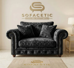 Tanzo Crush velvet Luxury Fabric Sofa
