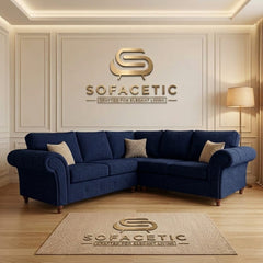 Juxen Plush Velvet Designer Sofa Set