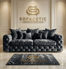 Urban Crush velvet Living Sofa Set