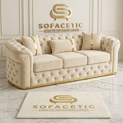 Madrid Plush Velevt Chesterfield Sofa Set