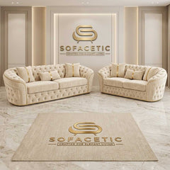 Madrid Plush Velevt Chesterfield Sofa Set