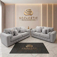 Lilly Jumbo Cord Fabric Luxury Sofa Set