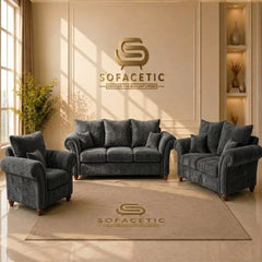 Nicole Chenille Luxury Sofa Set