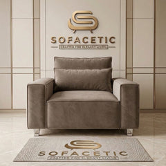 Salon Plush Velvet Sofa