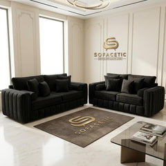 Lilly Chenille Fabric Luxury Sofa Set