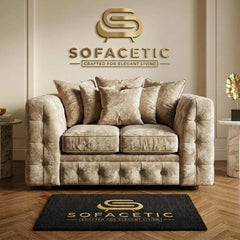 Urban Crush velvet Living Sofa Set