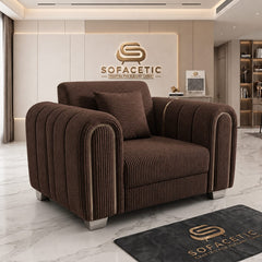 Lilly Jumbo Cord Fabric Luxury Sofa Set