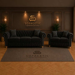 Olympia Ashwin Chenile Sofa Set