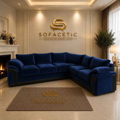 Dino Plush Velvet Modern Sofa Set