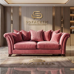 Harrison Juxon Plush velvet Sofa Set