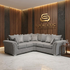 Juxen Jumbo Cord Designer Sofa Set