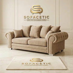 Brixa Chenile Fabric Modern Sofa Set