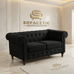 Olympia Chesterfield Plush velvet Sofa Set