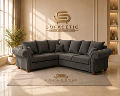 Nicole Naple Fabric Luxury Sofa Set