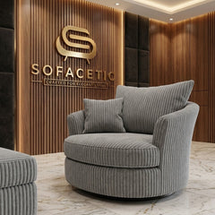Juxen Jumbo Cord Designer Sofa Set
