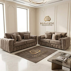 Lilly Chenille Fabric Luxury Sofa Set