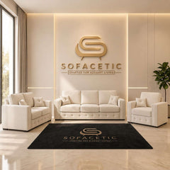 Ruby Alaska Chenile Sofa Set