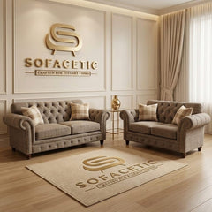 Tanzo Chenile Luxury Fabric Sofa