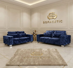 Sleefy Crush velvet Comfort Sofa Set