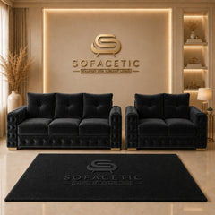 Urban Plush velvet Living Sofa Set