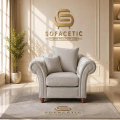 Nicole Naple Fabric Luxury Sofa Set