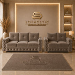 Urban Plush velvet Living Sofa Set