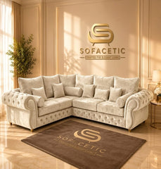 Malibu Plush Velvet Sofa Set