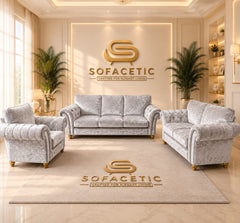 Nicole Crush velvet Luxury Sofa Set