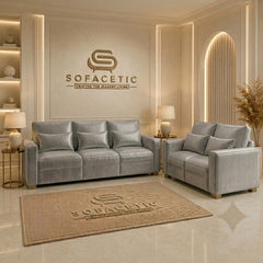 Sleefy Plush velvet Comfort Sofa Set