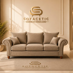 Nicole Naple Fabric Luxury Sofa Set