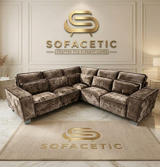 Sleefy Crush velvet Comfort Sofa Set