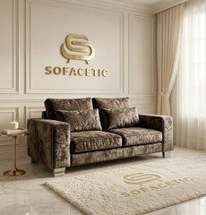 Sleefy Crush velvet Comfort Sofa Set
