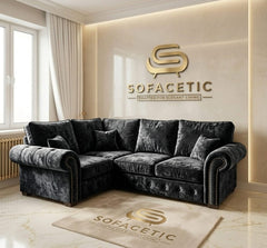 Monzi Crush velvet Contemporary Sofa Set
