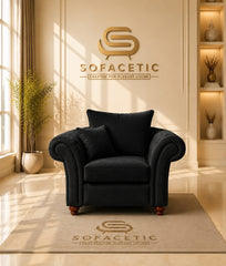 Nicole Naple Fabric Luxury Sofa Set